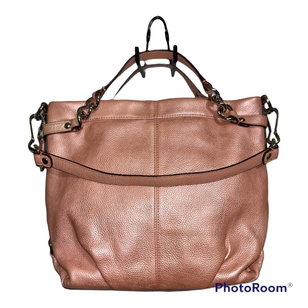 Coach Brooke Hobo Coral Pink Pebbled Leather - Picture 10 of 16